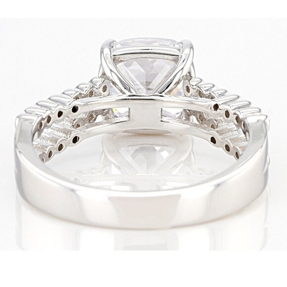 White Cubic Zirconia Rhodium Over Sterling Silver Ring 4.25ctw Size 8 - Picture 4 of 8